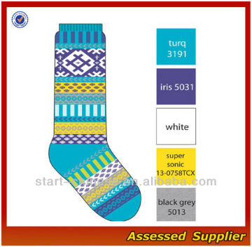 Women pattern custom dress socks