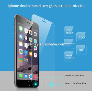 HUYSHE New shortcut key mobile phone screen protector for iphone 6/6plus, a smart key on the screen film