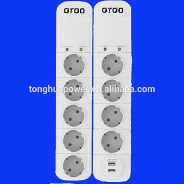 European usb plug socket with surge protector /surge protection /overload protection