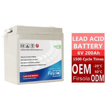 Customized 6V 200Ah AGM Batteries for Electric Scooters and Vehicles