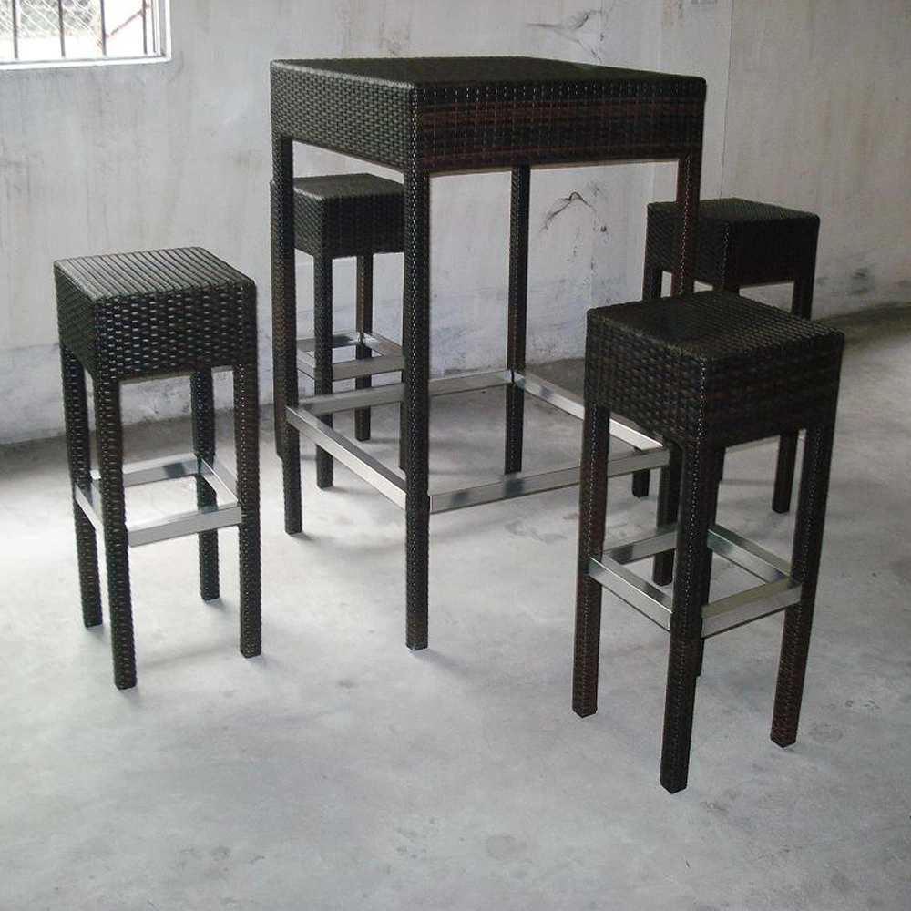 Without Arm Square Seating Stack Black Wooden Pub Stool