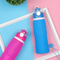 Sport+silicone+collapsible+water+drinking+bottle