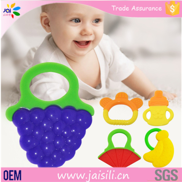 baby products fruit shape funny silicone baby teether