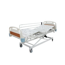 Three function medical bed with universal wheels