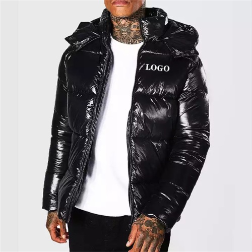 Veste thermique de la veste thermique des hommes noirs