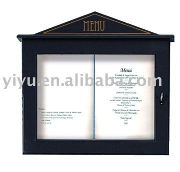 LIGHTED MENU CASE