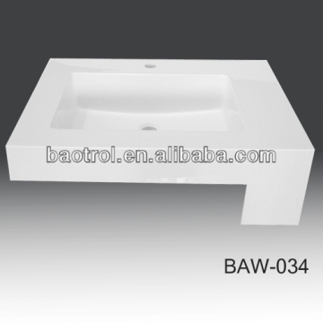 Real Factory Snow White Stone Sheet for Bathroom Vanities / Bathroom Vanities Wholesale / Rta Bathroom Vanities(BAV-086)