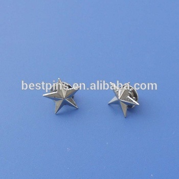 metal silver twinkle lapel pins