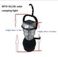 Solar lantern with hand crank