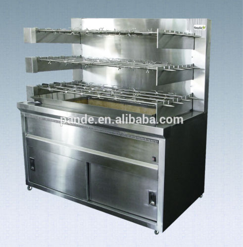 commercial stainless steel charcoal chicken rotisseries machine for sale