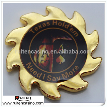 Texas Holdem Metal Spinner Poker Chip Card Guard