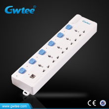 Universal multi switch surge protector USB charger electrical plugs sockets
