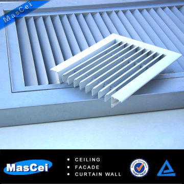 Linear air conditioning ceiling diffusers