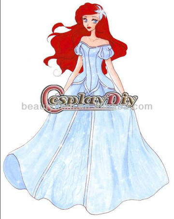 Ariel Dress for Cosplay Costume