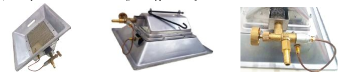 Outdoor large heating area gas infrared burner heater