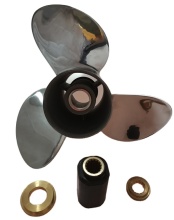 Stainless Steel 3 Blades 14X23 RH Outboard Boat Propeller - Interchangeable Marine Propeller