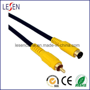 AV Cable  RCA to S-Video Plug