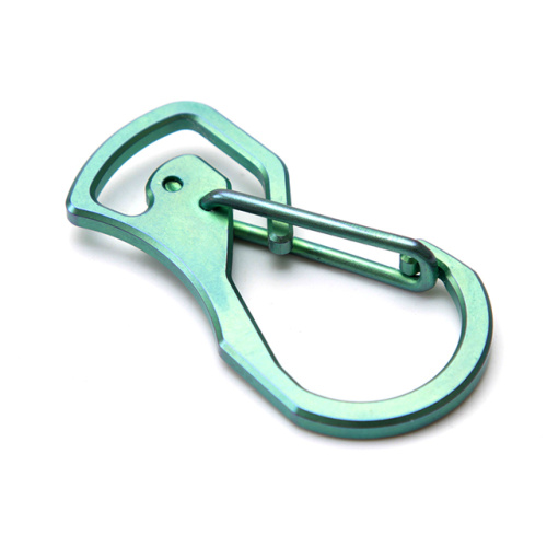 Accesorios al aire libre Titanium Carabiner Keychain para supervivencia