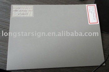 Rubber for stamp textplate