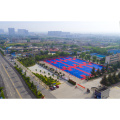 Outdoor interlocking floor basketball court mats