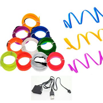 RGB Neon Interior Atmosphere Light Strip for Car Styling