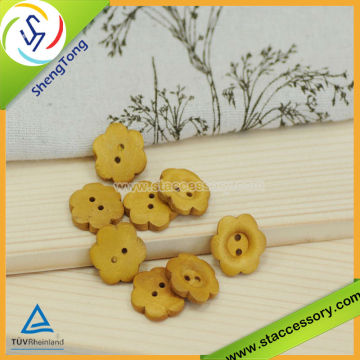 engraved natural wooden button wooden sewing button cute wooden button