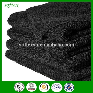 Black microfiber disposable towels for salons