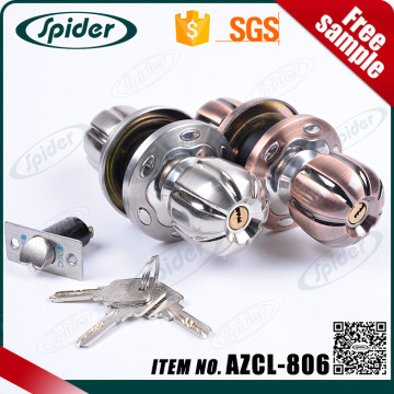 wholesale door lock knob and safe cylindrical door knob lock