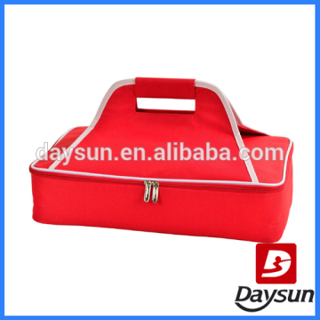 Red Insulated food carrier bag