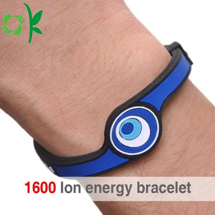 رياضة مخصصة للطاقة الصحية سيليكون سلبي ايون Wristst