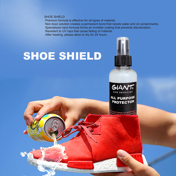 Özel Etiket Yüksek kaliteli spor ayakkabı su geçirmez sprey leke itici deri sprey ayakkabı bakımı