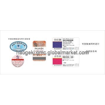 Variable Barcode Data Security Labels