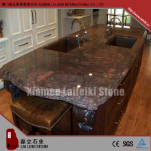 Durable polished granite countertop for kitchen