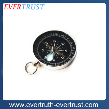 promotional custom aluminum compass keychain