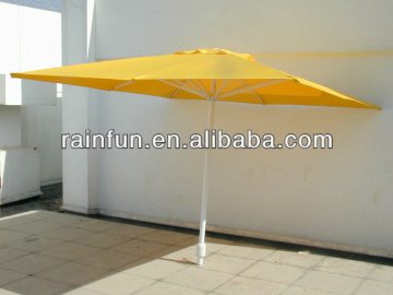 Square advertising sun parasol