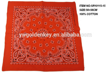 Wholesale WOMEN 100% COTTON BANDANA SQUARE hijab SCARF Factory direct sale