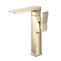 Matte Black Brushed Gold Basin Faucet