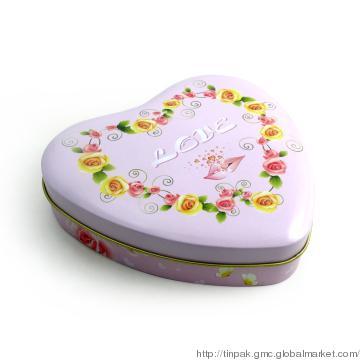 Valentine tin,gift tin box