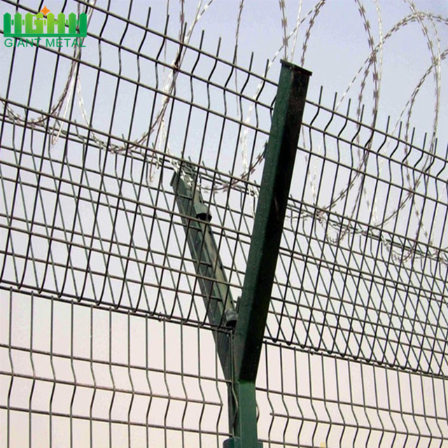 High Security Airport Fence with Razor Barbed Wire