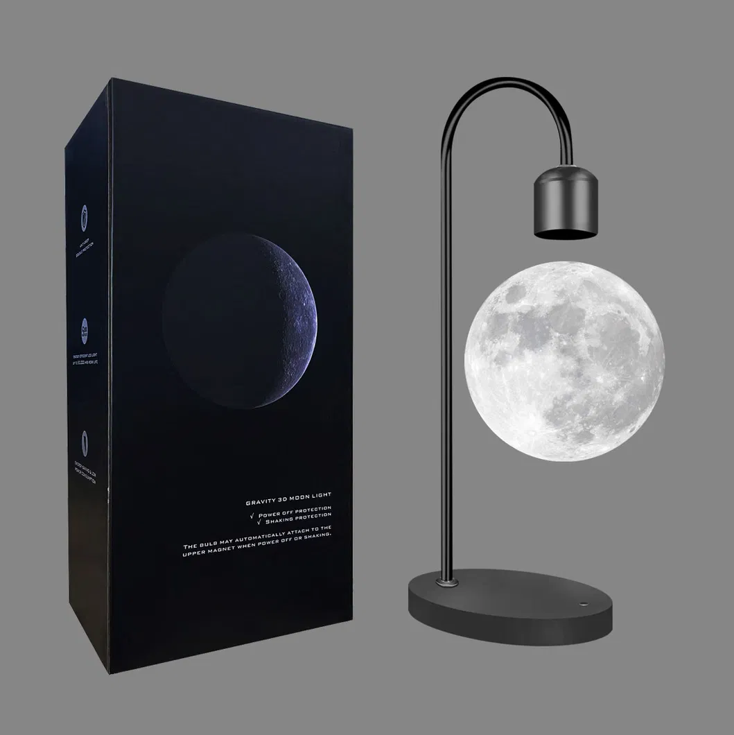 Moon Lamp with Magnetic Levitation and Wireless Charging