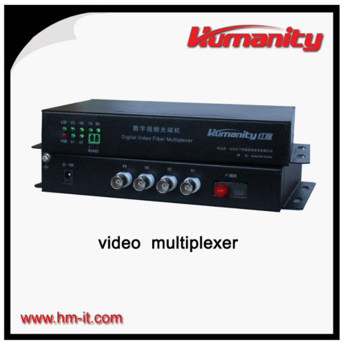 4 channel fiber optic video multiplexer