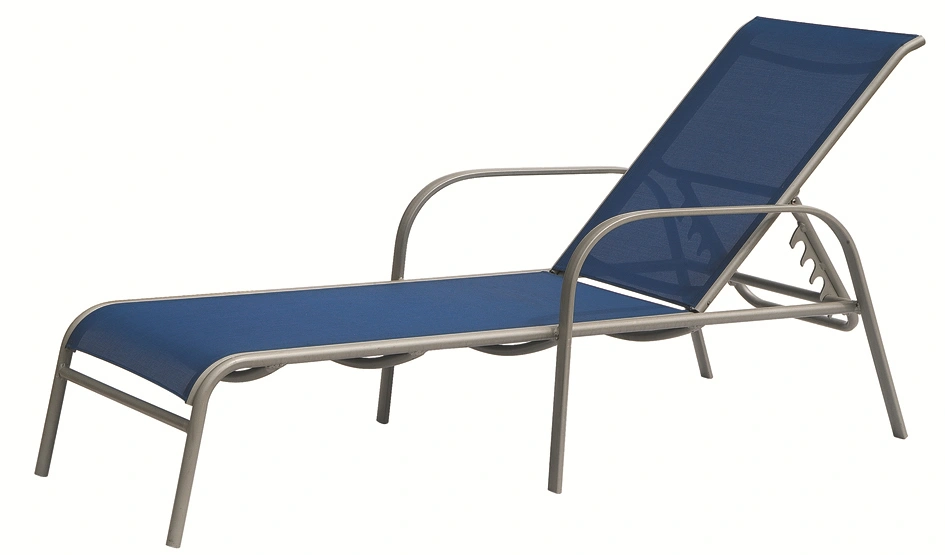 Black Rattan Outdoor Garden Aluminum Hotel Chaise Lounge