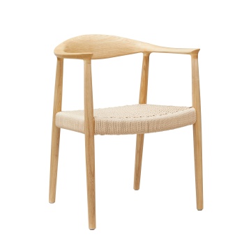 Hand-woven Cord Simplicity Ash Wood Bistro Chair