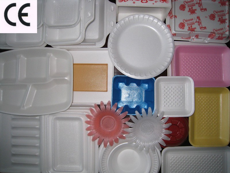 Fully automatic ps thermocol plate making machine with robot