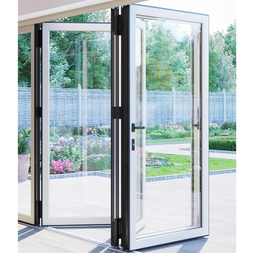 Heavy Duty Waterproof Power Coated Aluminum Glass Bi Fold Door
