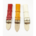 Camel Smooth Padded Leather Watch Strap