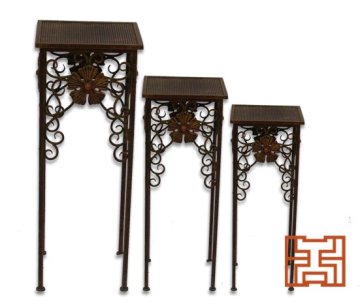 wrought iron plant stands