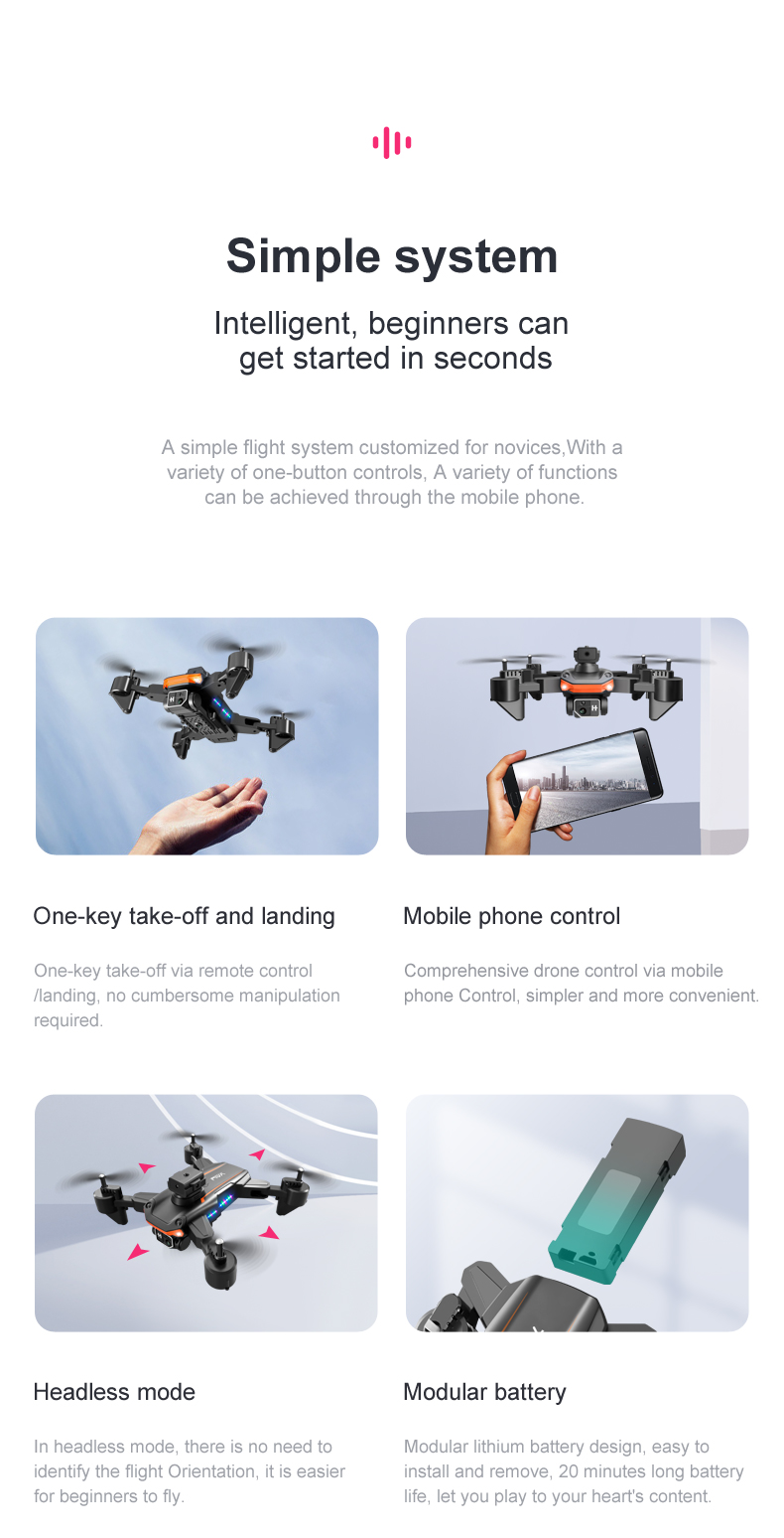 KY603 Professional HD 4K aerial photography of UAV remote control aircraft