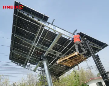 Photovoltaic solar panel dual-axis tracker system