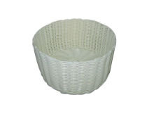 Modern Home Cosmetic Empty Gift Basket / Household Poly Rattan Storage Baskets